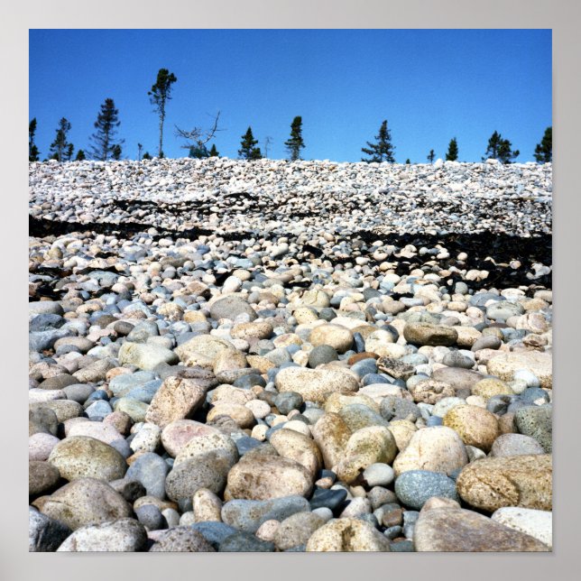 Rocky Beach Scene Poster (Frente)