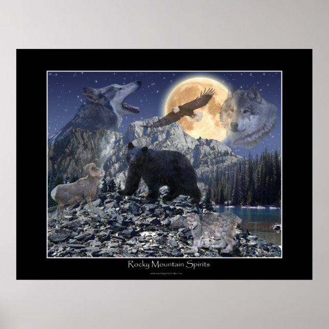 ROCKY MOUNTAIN SPIRITS Art Poster (Frente)