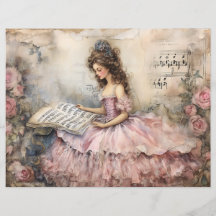 Rococo Princess Scrapbook Paper
