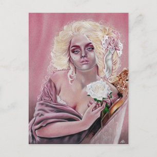 Rococo Rosas Belos cartões postais