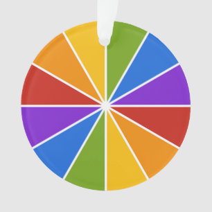 Roda colorida / Ornamento personalizado de cinzas