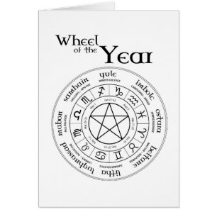 Roda do ano - cartão do hemisfério sul