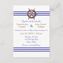 Roda do Capitão Náutico - Convite para Casamento 3