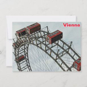 roda gigante do Prater, Viena, Áustria cartão