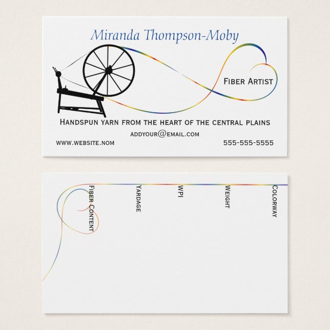 Roda giratória de amor com fio de mão (Frente & Verso)
