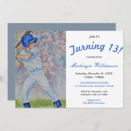 RODANDO 13 CONVITE DE FESTAS BASEBALL