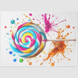 Rodar o papel multicolorida Lollipop