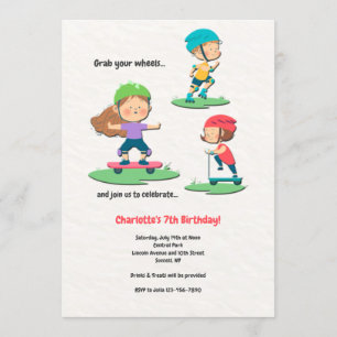 Rodas de Convites de festas de aniversários Divert