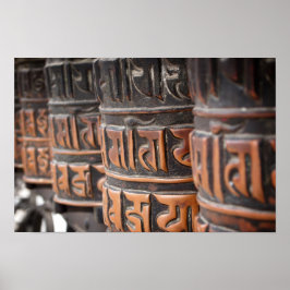 Rodas de oração budista poster