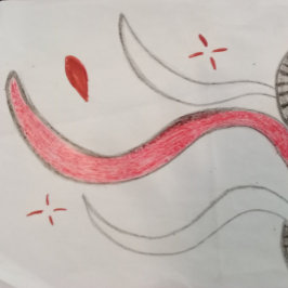 Rodas no caminho canvas