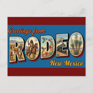Rodeio, Novo México - Cartão Postal Antigo