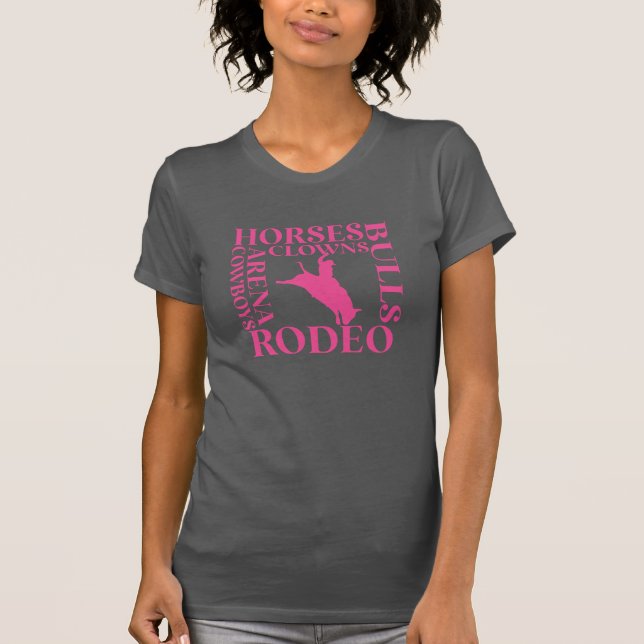 Rodeio Words Women's T-Shirt (Frente)
