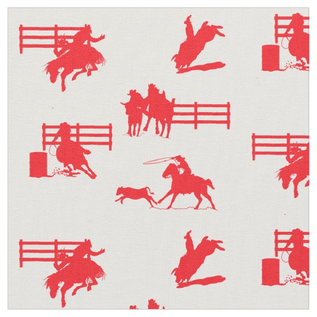 Rodeo Evita Tecido de Cavalo de Cowboy Ocidental (Detalhe)