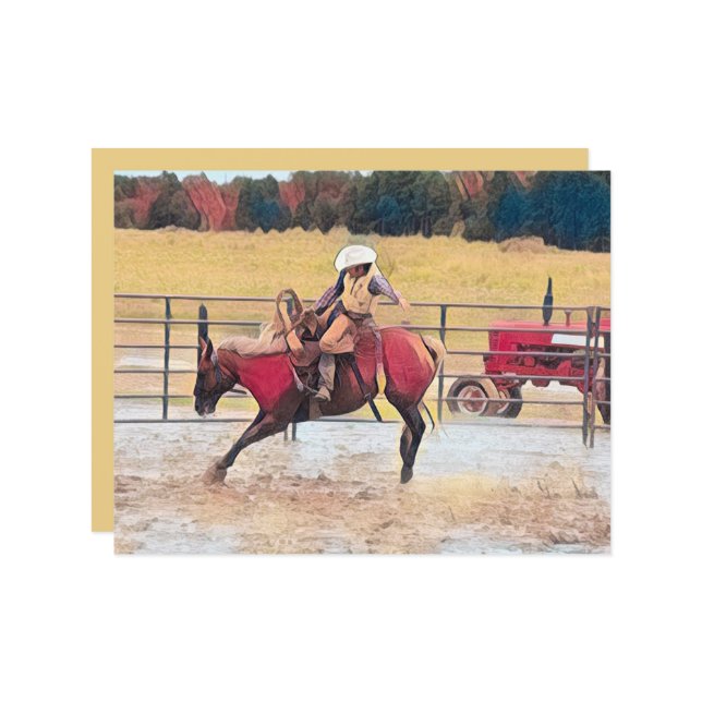 Rodeo Ocidental - Arte Anel Cavalo (Frente/Verso In Situ)