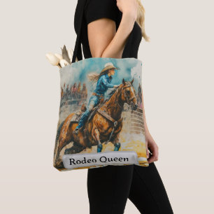Rodeo Queen Barrel Racing Cowgirl Bolsa
