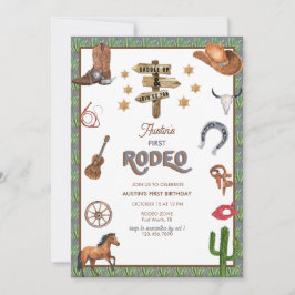 Rodeo Themed | Convites a primeiros aniversarios