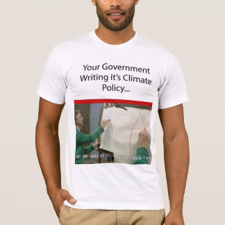 Roger's sobre a T-shirt masculina de política clim