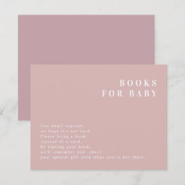 ROGUE Modern Dusty Rosa Blush Books para Cartão de