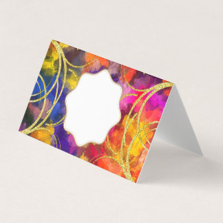 Rolagem Dourada colorida em qualquer placa de opor