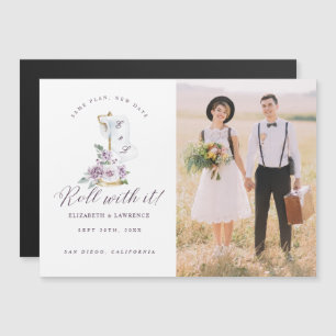 Rolar com ele Florais violetas e papel higiênico