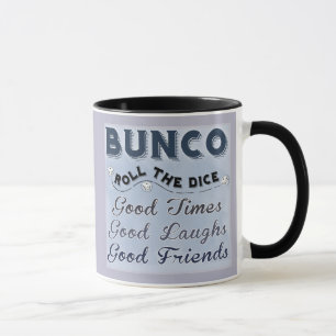Role a caneca de Bunco dos dados