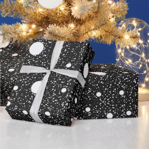 Rolha de papel de empacotamento de presente preto