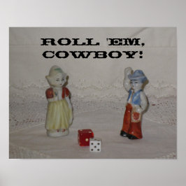 Roll 'Em, Poster de Cowboy