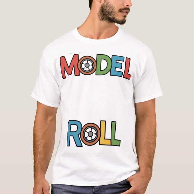 Roll Model 👕 T-Shirt Básico de Homens ✅ (Frente)