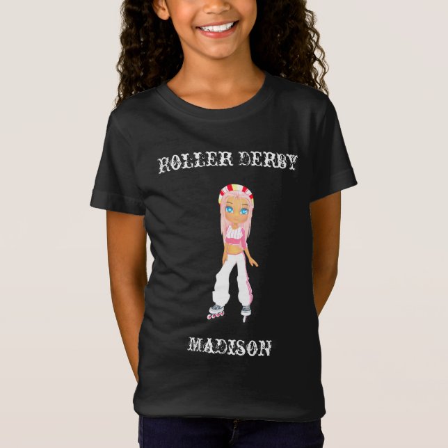 Roller Derby Personalizado T-Shirt (Frente)