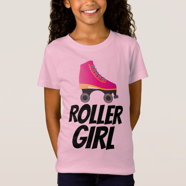 ROLLER GIRL ROLLER SKATING T-SHIRTS (Frente)