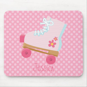 Rollerskate cor-de-rosa Mousepad
