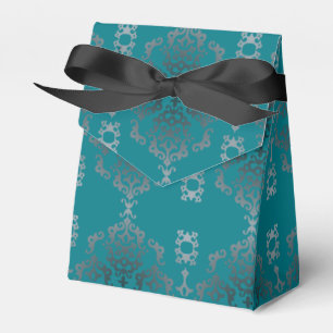 Rolo azul da cerceta elegante - caixa do favor