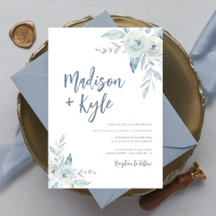 rolo de escova posty azul convite para casamento f