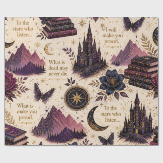 Rolo de Papel de Embrulho Celestial de Fantasia Li
