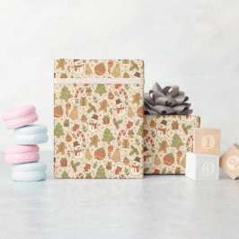 Rolo de Papel de Embrulho Festivo de Natal Desenha