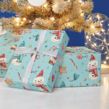 Rolo, Nome no Papel de Presente Whimsy Snowman 76c