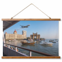 Rolo Suspenso do Porto de Mumbai  91cm x 66cm