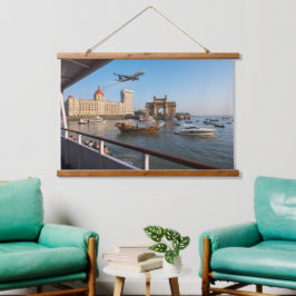 Rolo Suspenso do Porto de Mumbai  91cm x 66cm