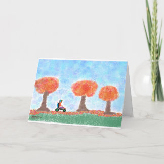 Rolos de cara legal através do cartão das folhas