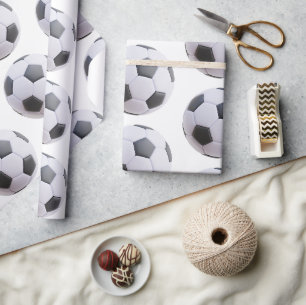 Rolos de Papel de Embrulho de Futebol Personalizad