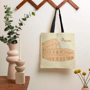 Roma Colosseum Sketch Tote Bag