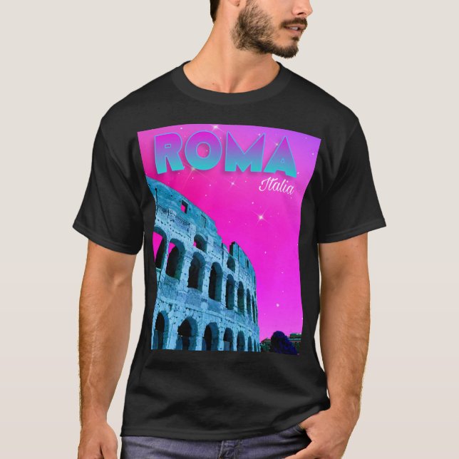 Roma Italia - Rome Italy - Colosseum T-shirt  (Frente)