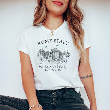 Roma Itália Vintage - Temple Ruins T-Shirt