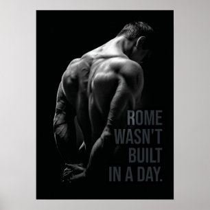Roma não foi construída em um Poster de Motivação 