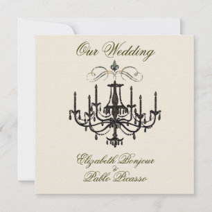 Romance com um Chandelier ~ Convite / RSVP