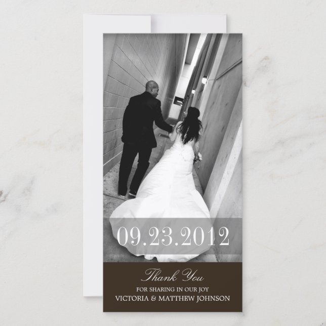 ROMANCE EM PRETO | CARTÕES DE AGRADECIMENTOS DE CA (Frente)