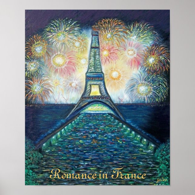 Romance na França Poster Impressão (Frente)