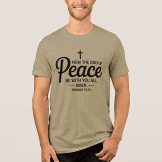 Romanos 15:33 T-Shirt Cristã - Deus da Paz