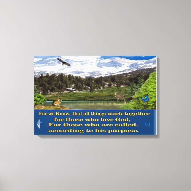 Romanos 8:28 canvas (Frente)