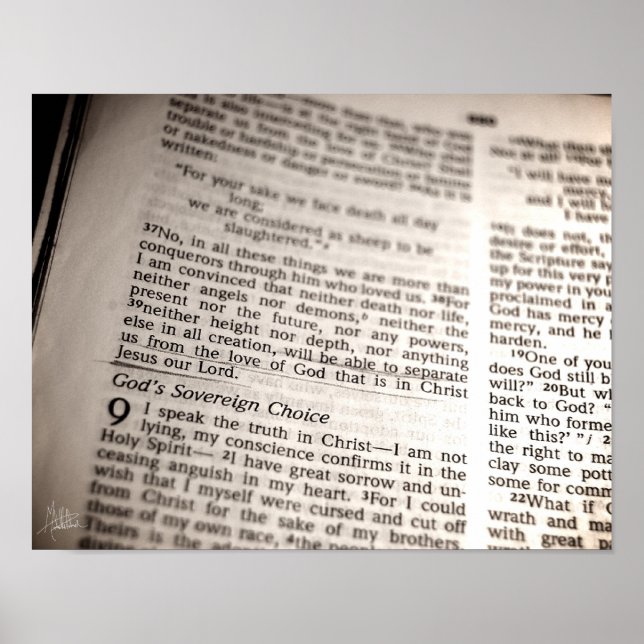Romanos 8:38-39 Impressão (Frente)